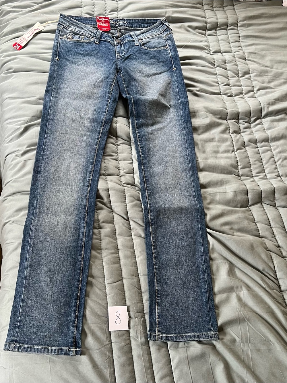 Vintage Pepe Jeans Bootcut Jeans - Medium Blue Faded Wash